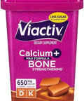 Viactiv Max Formula Calcium +Vitamin D3 Supplement for Bone Health Rich Caramel 100 Soft Chews 4 Pack