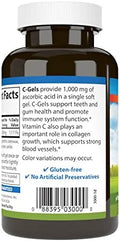 Carlson CGel 1000 mg Vitamin C Immune Support and Tissue Health Antioxidant 60 Soft gels