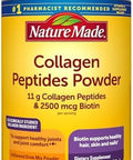 Nature Made Collagen Peptides Powder Type 1 And 3, Joint Support Collagen Powder Unflavored, Sugar Free, Keto Friendly With Biotin For Hair, Skin & Nails Support, 11.2 Oz, 28 Day Supply
