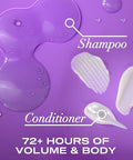 Ogx Thick & Full + Biotin & Collagen Shampoo & Conditioner Set (Packaging May Vary) Purple 13 Fl Oz (Pack Of 2)