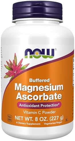 Now Foods Supplements Magnesium Ascorbate Powder Buffered Antioxidant Protection 8Ounce