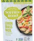 Saffron Road Lemongrass Basil Simmer Sauce, 7oz - Non-GMO, Gluten Free, Halal, Kosher