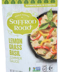 Saffron Road Lemongrass Basil Simmer Sauce, 7oz - Non-GMO, Gluten Free, Halal, Kosher