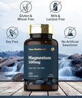 Tahoe Nutritionals Magnesium 500mg 140 Coated Caplets NonGMO and Gluten Supplement