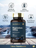 Tahoe Nutritionals Magnesium 500mg 140 Coated Caplets NonGMO and Gluten Supplement