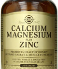 Solgar Calcium Magnesium Plus Zinc Tablets, 250 Count (Pack of 3)