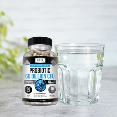 Kaya Naturals Probiotic Billion CFU Probiotics for Women Probiotics for Men and Adults Natural Gut Health and Immune Support Supplement Provides Digestive Support