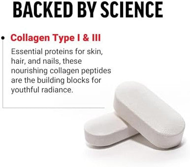 Force Factor Collagen Peptides Collagen For Women And Men Made With Hydrolyzed Bovine Collagen Type 1 & 3 For Healthy Hair Skin Nails & Joints Premium Quality Nongmo 120 Collagen Pills