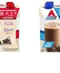 Atkins Vanilla Cream Meal Size Protein Shake 23G Protein Low Glycemic & Dark Chocolate Royale Protein Shake 15G Protein Low Glycemic 2G Net Carb 1G Sugar Keto Friendly 12 Count