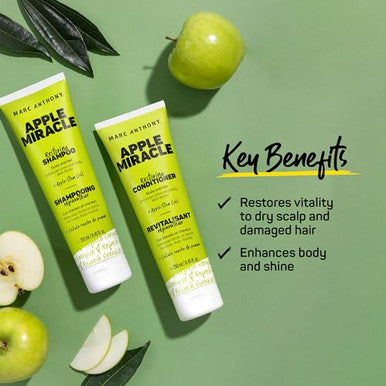 Marc Anthony Shampoo And Conditioner Set Restoring Apple Miracle Apple Extract Biotin Keratin & Grapeseed Oil Dry Scalp & Damaged Hair(Packaging May Vary)