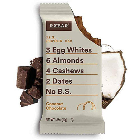 RXBAR Coconut Chocolate, Protein Bar, Gluten Free (24 Bars)