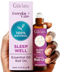 Gya Labs Peppermint & Sleep Roll On Set - Aromatherapy Grade Essential Oils Set - 2X0.34 Fl Oz - Gya Labs