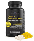 Livingood Daily Liver & Gallbladder Cleanse Or Support Supplement With Milk Thistle 56 Capsules