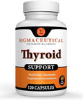 Thyroid Support For Women - Zinc & Selenium Supplement - Iodine Supplement - Ashwagandha & Kelp Supplement - 60 Capsules
