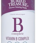 Buried Treasure B Complete 16 Fl Oz All 8 B Vitamins With Methylated B12 & Methylfolate Biotin B1 B2 B6 Antioxidant Support Liquid & Sugar B Complex Vitamins For Women & Men.