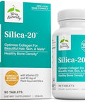 Terry Naturally Silica20 Support Hair Growth & Nail Strength Collagen Supplement To Aid Bone Density & Strength Skincare Supplement To Support Skin Nail & Bone Health 90 Tablets