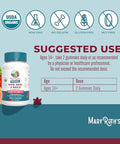 Maryruth's Hair Skin And Nail Vitamins 60 Count 2500 Mcg