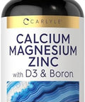 Carlyle Calcium Magnesium Zinc With Vitamin D3 And Boron 300 Caplets Vegetarian, Non-Gmo Supplement