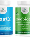 Nbpure Mago7 + Poobiotics Gut Health Bundle Oxygenpowered Colon Cleanse & Probiotic Support Relieves Bloating Constipation & Supports Microbiome Balance 90 Capsules Each