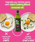 ALEO, Cooking blend avocado oil, Keto, Perfect for frying, grilling, roasting & baking, Can help to keep your heart strong, avocado oil for cooking, vegetable oil, 32.1 O/950 ml