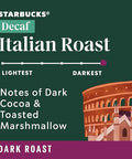 Starbucks VIA Instant Coffee, Dark Roast Coffee, Decaf Italian Roast, Arabica Beans, Single-Serve, 1 Box (20 Packets)