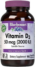 Bluebonnet Vitamin D3 2000 Iu Vegetable Capsules 90 Count