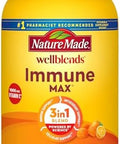 Nature Made Wellblends Immunemax Gummies, Vitamin C 1000Mg + Zinc, Selenium, & Vitamin D3 5000 Iu, Immune Support Supplement, 42 Gummies