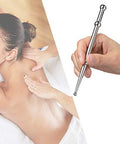Feelfree Sport Stainless Steel Manual Acupressure Pen-Trigger Point Massage Tool-Reflexology Pressure Point Massager Tool For Relaxing Deep Tissue (A)