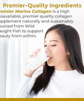 Premier Research Labs Marine Collagen - Marine Collagen Peptides Hydrolyzed Marine Collagen Powder Fish Collagen For Women And Men 5G Collagen Per Serving For Skin Joint And Gut Health 7 Oz