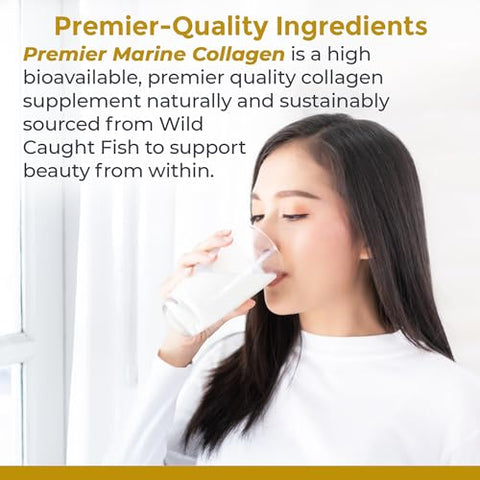 Premier Research Labs Marine Collagen - Marine Collagen Peptides Hydrolyzed Marine Collagen Powder Fish Collagen For Women And Men 5G Collagen Per Serving For Skin Joint And Gut Health 7 Oz