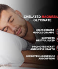 Pure Nutrition Chelated Magnesium Glycinate Supplement 120 Vegan Tablets 2000Mg Per Serving.