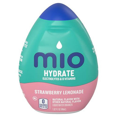 Mio Hydrate Strawberry Lemonade Liquid Water Enhancer With Electrolytes & B Vitamins 1.62 Fl Oz Bottle