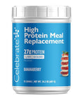 Celebrate Vitamins High Protein Meal Replacement Shake, 27 G Protein Powder, 5 G Of Fiber, For Post-Bariatric Surgery Patients, Bananaberry, 15 Servings