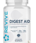 Revive Md Digest Aid Digestive Support Supplement For Men & Women Comprehensive Digestive Enzyme Blend With Probiotics & Prebiotics For Gut Health & Healthy Digestion (90 Capsules 90 Servings)