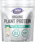 Now Foods Sports Organic Plant Protein Vanilla Flavor Vegan Powder 1 Lb.