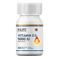 Inlife Vitamin D3 5000 Iu Cholecalciferol With Extra Virgin Coconut Oil Supplement For Better Absorption For Both Men & Women Supports Immunity Bones & Muscle Health Pack Of 1 60 Soft Gels