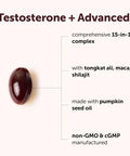 Micro Ingredients Testosterone Advanced For Men & Women 240 Softgels 15-In-1 Complex With Tongkat Ali Horny Goat Weed Shilajit Maca & Saw Palmetto Non-Gmo