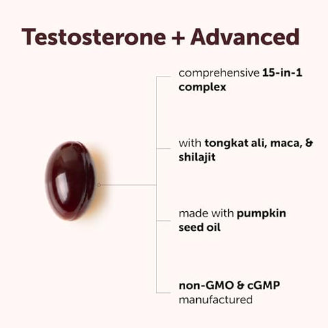Micro Ingredients Testosterone Advanced For Men & Women 240 Softgels 15-In-1 Complex With Tongkat Ali Horny Goat Weed Shilajit Maca & Saw Palmetto Non-Gmo