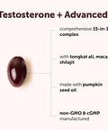 Micro Ingredients Testosterone+ Advanced For Men & Women 240 Softgels