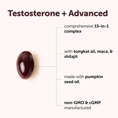 Micro Ingredients Testosterone+ Advanced For Men & Women 240 Softgels