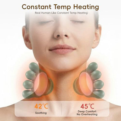 Bekiralass Shoulder And Neck Massager With Heat 4D Deep Tissue Massage With Finger Pressure For Back Neck & Shoulder Portable Compact Design To Relieve Muscle Fatigue And Stiffness Green