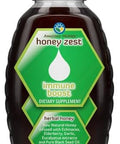 Amazing Herbs Raw Natural Honey Herbal Honey Infused With Ecea Elderberry Garlic Eucalyptus Extracts and Pure Black Seed Oil Non Gmo Gluten Honeyzest Immune Boost 16 Fl Oz