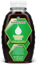 Amazing Herbs Raw Natural Honey Herbal Honey Infused With Ecea Elderberry Garlic Eucalyptus Extracts and Pure Black Seed Oil Non Gmo Gluten Honeyzest Immune Boost 16 Fl Oz