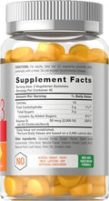 Horbaach Vitamin D3 2000iu Gummies 90 Count Vegetarian Pineapple Flavor 50 mcg NonGMO Gluten Free Vitamin D Supplement