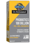 Garden Of Life Dr Formulated Probiotics 100 Billion Cfu Pre Pro Postbiotics - Extra Strength Digestive & Immune Support For Men And Women Potato Acacia Postbiotic Metabolites 30 Capsules