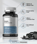 Horbaach Iron Supplement Tablets 180 Count Ferrous Sulfate Vegetarian NonGMO and Gluten Free