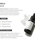 Minimalist Vitamin C+E+Ferulic Acid 16% Face Serum For Brightening & Anti Aging | Reduces Skin Damage & Redness To Brighten Dull Complexion | For All Skin Types | For Women & Men | 0.68 Fl Oz / 20 Ml