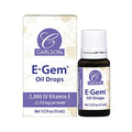 Carlson EGem Oil Drops 5000 IU Vitamin E Moisturizes and Nourishes Skin Skin and Bath Oil 0.5 Fl Oz (Pack of 1)