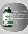Piping Rock Coconut Oil for Skin and Hair | 2000mg Softgel Capsules | 200 Count | Expeller Pressed | Extra Virgin | Non-GMO, Gluten Free Supplement