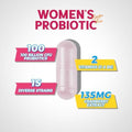 Iron Supplement for Women and Men with Vitamins C B6 B12 and Folate+Vitalibre Womens Probiotics 100 Billion CFU 15 Strains w/Prebiotic Cranberry Vitamin B6 and VC